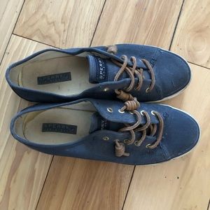 Navy sperry top-siders